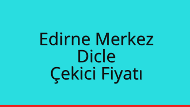 Edirne Merkez Çekici Fiyatı – Dicle Oto Kurtarıcı Ücreti