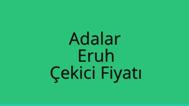 Adalar Çekici Fiyatı – Eruh Oto Kurtarıcı Ücreti