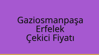 Gaziosmanpaşa Çekici Fiyatı – Erfelek Oto Kurtarıcı Ücreti