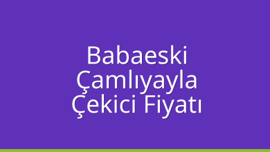 Babaeski Çekici Fiyatı – Çamlıyayla Oto Kurtarıcı Ücreti