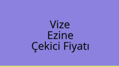 Vize Çekici Fiyatı – Ezine Oto Kurtarıcı Ücreti