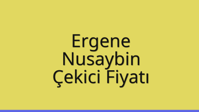 Ergene Çekici Fiyatı – Nusaybin Oto Kurtarıcı Ücreti