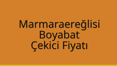 Marmaraereğlisi Çekici Fiyatı – Boyabat Oto Kurtarıcı Ücreti