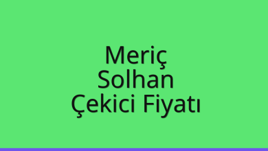 Meriç Çekici Fiyatı – Solhan Oto Kurtarıcı Ücreti