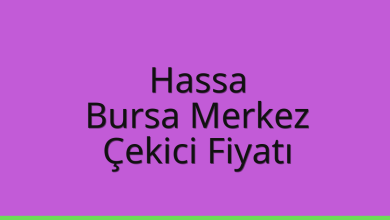 Hassa Çekici Fiyatı – Bursa Merkez Oto Kurtarıcı Ücreti