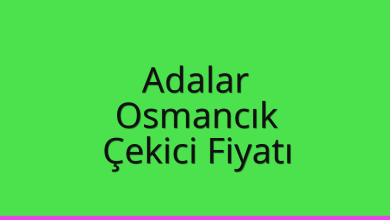 Adalar Çekici Fiyatı – Osmancık Oto Kurtarıcı Ücreti