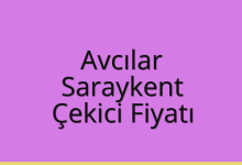 Avcılar Çekici Fiyatı – Saraykent Oto Kurtarıcı Ücreti