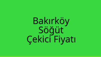 Bakırköy Çekici Fiyatı – Söğüt Oto Kurtarıcı Ücreti