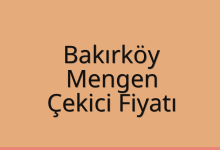 Bakırköy Çekici Fiyatı – Mengen Oto Kurtarıcı Ücreti