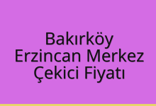 Bakırköy Çekici Fiyatı – Erzincan Merkez Oto Kurtarıcı Ücreti