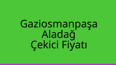 Gaziosmanpaşa Çekici Fiyatı – Aladağ Oto Kurtarıcı Ücreti