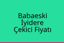 Babaeski Çekici Fiyatı – İyidere Oto Kurtarıcı Ücreti