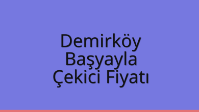 Demirköy Çekici Fiyatı – Başyayla Oto Kurtarıcı Ücreti