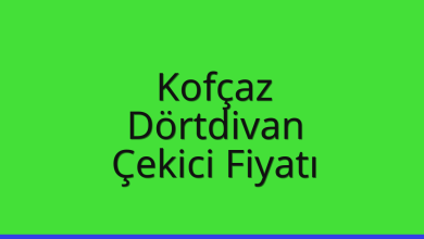 Kofçaz Çekici Fiyatı – Dörtdivan Oto Kurtarıcı Ücreti