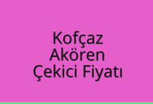 Kofçaz Çekici Fiyatı – Akören Oto Kurtarıcı Ücreti