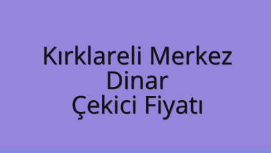 Kırklareli Merkez Çekici Fiyatı – Dinar Oto Kurtarıcı Ücreti