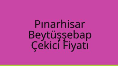 Pınarhisar Çekici Fiyatı – Beytüşşebap Oto Kurtarıcı Ücreti