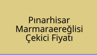 Pınarhisar Çekici Fiyatı – Marmaraereğlisi Oto Kurtarıcı Ücreti