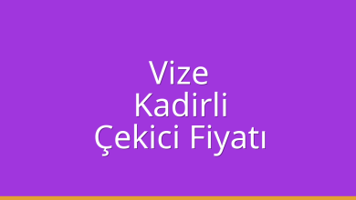 Vize Çekici Fiyatı – Kadirli Oto Kurtarıcı Ücreti