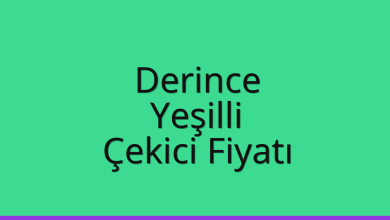 Derince Çekici Fiyatı – Yeşilli Oto Kurtarıcı Ücreti