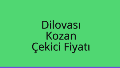 Dilovası Çekici Fiyatı – Kozan Oto Kurtarıcı Ücreti
