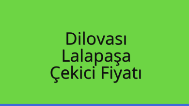 Dilovası Çekici Fiyatı – Lalapaşa Oto Kurtarıcı Ücreti