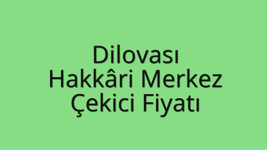 Dilovası Çekici Fiyatı – Hakkâri Merkez Oto Kurtarıcı Ücreti