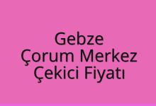 Gebze Çekici Fiyatı – Çorum Merkez Oto Kurtarıcı Ücreti