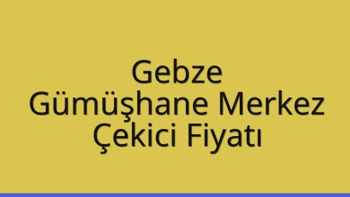 Gebze Çekici Fiyatı – Gümüşhane Merkez Oto Kurtarıcı Ücreti