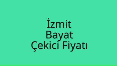İzmit Çekici Fiyatı – Bayat Oto Kurtarıcı Ücreti
