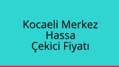 Kocaeli Merkez Çekici Fiyatı – Hassa Oto Kurtarıcı Ücreti