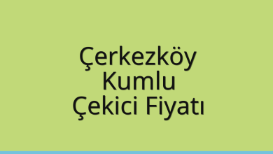 Çerkezköy Çekici Fiyatı – Kumlu Oto Kurtarıcı Ücreti