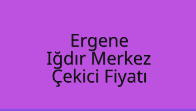 Ergene Çekici Fiyatı – Iğdır Merkez Oto Kurtarıcı Ücreti