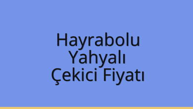 Hayrabolu Çekici Fiyatı – Yahyalı Oto Kurtarıcı Ücreti