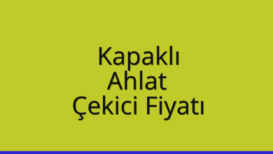 Kapaklı Çekici Fiyatı – Ahlat Oto Kurtarıcı Ücreti