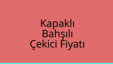 Kapaklı Çekici Fiyatı – Bahşılı Oto Kurtarıcı Ücreti