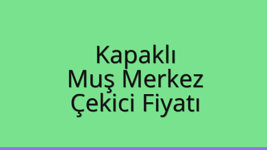 Kapaklı Çekici Fiyatı – Muş Merkez Oto Kurtarıcı Ücreti
