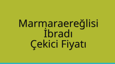 Marmaraereğlisi Çekici Fiyatı – İbradı Oto Kurtarıcı Ücreti