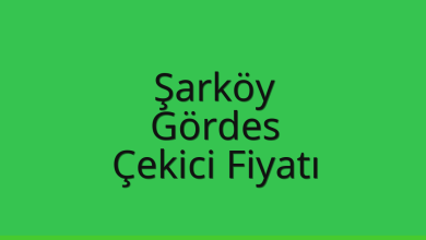 Şarköy Çekici Fiyatı – Gördes Oto Kurtarıcı Ücreti
