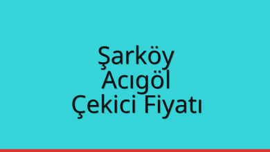 Şarköy Çekici Fiyatı – Acıgöl Oto Kurtarıcı Ücreti