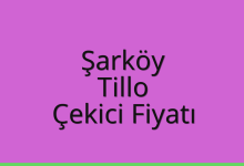 Şarköy Çekici Fiyatı – Tillo Oto Kurtarıcı Ücreti