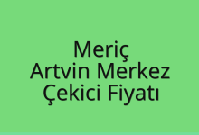 Meriç Çekici Fiyatı – Artvin Merkez Oto Kurtarıcı Ücreti