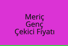 Meriç Çekici Fiyatı – Genç Oto Kurtarıcı Ücreti