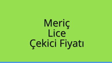 Meriç Çekici Fiyatı – Lice Oto Kurtarıcı Ücreti