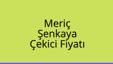 Meriç Çekici Fiyatı – Şenkaya Oto Kurtarıcı Ücreti
