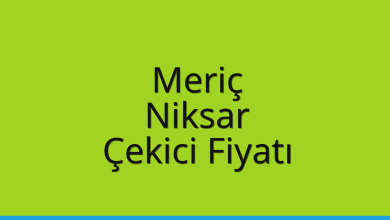 Meriç Çekici Fiyatı – Niksar Oto Kurtarıcı Ücreti