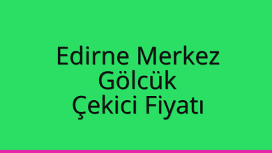 Edirne Merkez Çekici Fiyatı – Gölcük Oto Kurtarıcı Ücreti