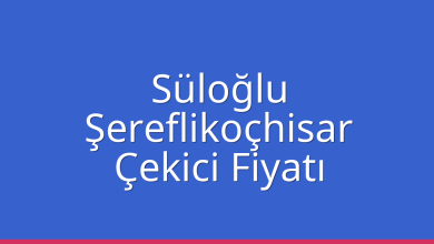 Süloğlu Çekici Fiyatı – Şereflikoçhisar Oto Kurtarıcı Ücreti