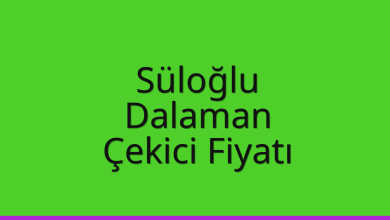 Süloğlu Çekici Fiyatı – Dalaman Oto Kurtarıcı Ücreti