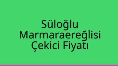 Süloğlu Çekici Fiyatı – Marmaraereğlisi Oto Kurtarıcı Ücreti